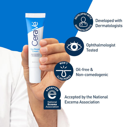 Eye Repair Cream – Reduces Puffiness & Bags, Hyaluronic + Niacinamide