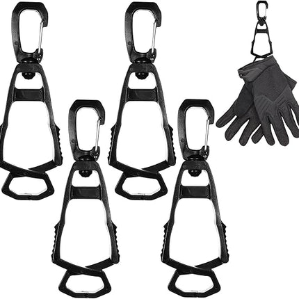 4 PCS Glove Holder Clips Heavy Duty Work Gloves Grabber Belt Clip Holder