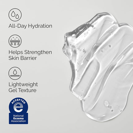 Natural Moisturizing Factors + Beta Glucan Gel Moisturizer, Lightweight Hydration 3.4oz