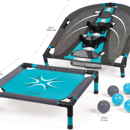 Spring Fling Backyard Games Set, 20" Trampoline, Target, 6 Balls & Carry Bag