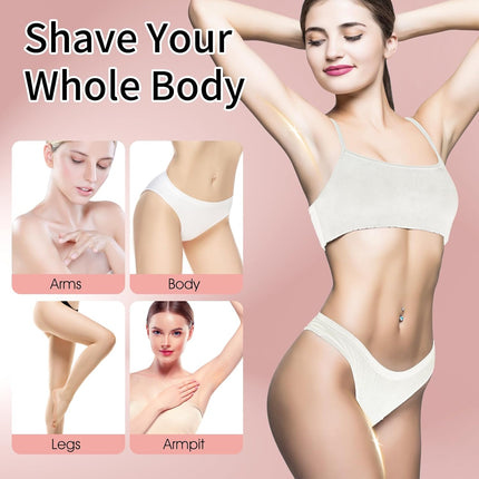 5-in-1 Electric Razor for Women Rechargeable Wet Dry Shaver Leg Bikini Face Hair