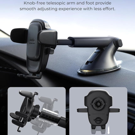 Easy One Touch Advanced Universal Car Mount – Dashboard & Windshield Phone Holder