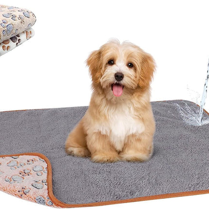 2-Pack Waterproof Dog Blankets – Reversible Fleece for Bed, Couch & Sofa