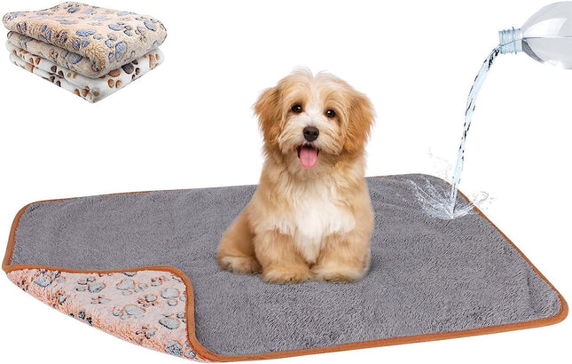 2-Pack Waterproof Dog Blankets – Reversible Fleece for Bed, Couch & Sofa