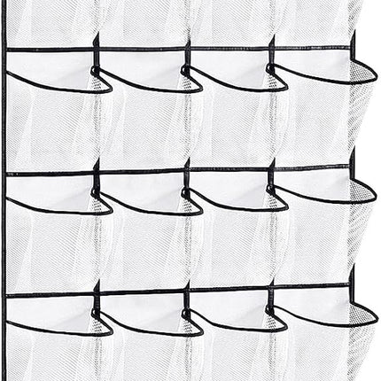 28-Pocket Hanging Shoe Organizer – Premium Clear Storage for Closet Door
