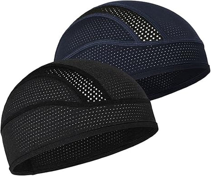 Skull Cap Helmet Liner – Cooling Mesh Beanie for Cycling & Running