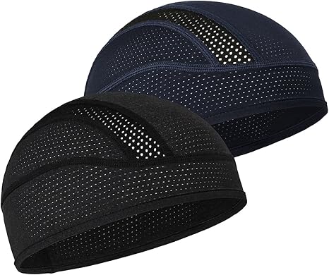 Skull Cap Helmet Liner – Cooling Mesh Beanie for Cycling & Running