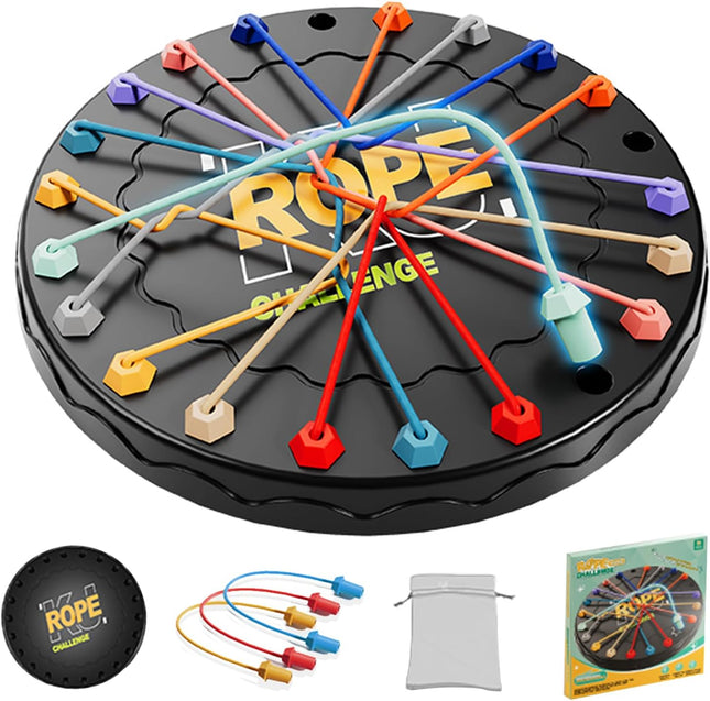 Rope Untangling Puzzle Game, Strategy Board Game for Kids & Adults