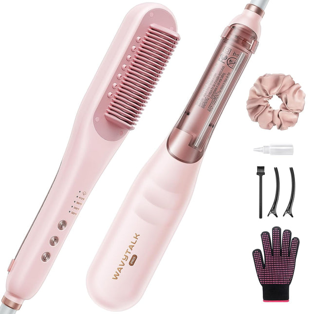 Pro Steam Straightening Brush 3 in 1 Tool for Smooth Nourished Hair