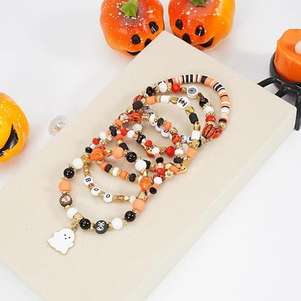 Mardi Gras Stackable Beaded Bracelets for Women, Carnival Party Jewelry Accessories