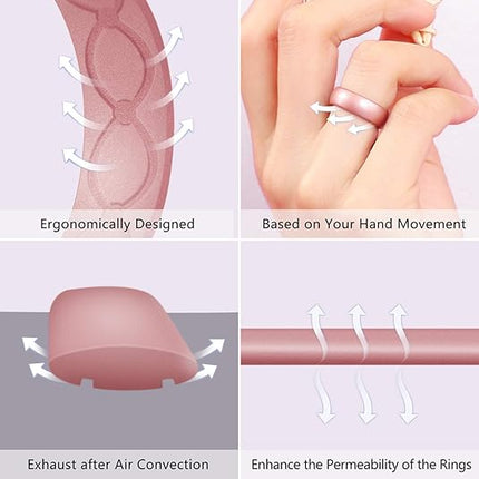 Women’s Silicone Wedding Ring – 5.7mm, Breathable, Durable & Comfortable