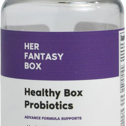Her Fantasy Box Healthy Box Vaginal Probiotics for Women Prebiotic Lactobacillus Blend
