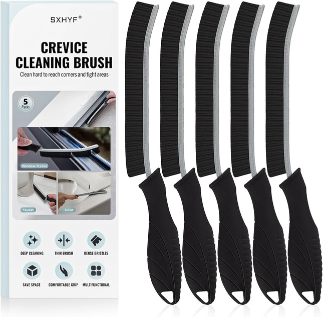 Crevice Cleaning Brush – Hard Bristles for Kitchen, Bathroom, Window, and Stove