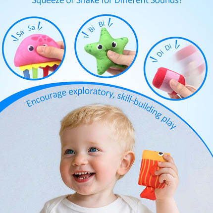 Montessori Cloth Fishing Toy – Color & Shape Learning for 6–18 Month Babies