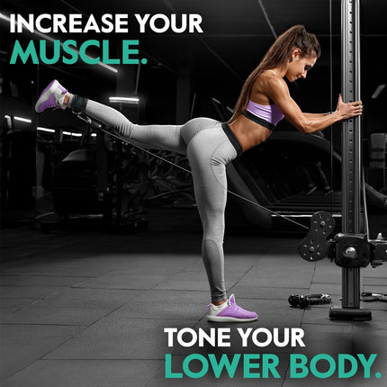 Ankle Strap for Cable Machine with Premium Padding for Glute & Leg Workouts