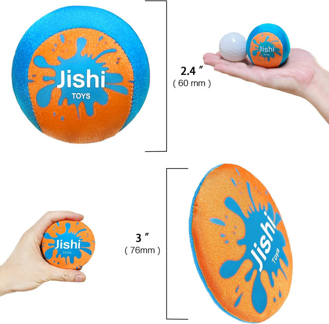 2 Pack Pool Football Water Football Set with Pump Net Bag Beach Ball Kids 8+