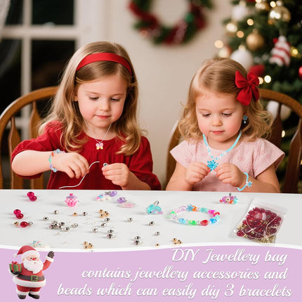 Christmas Jewelry Advent Calendar 2025 – DIY Craft Set for Kids & Friendship Gifts