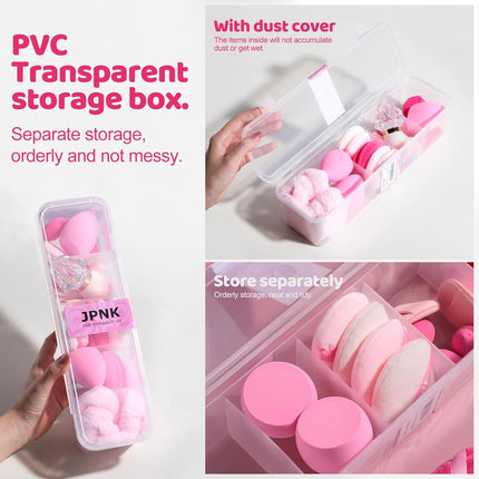 20-Pc Makeup Sponge Set – Powder Puff & Mini Sponges for Liquid, Cream & Powder