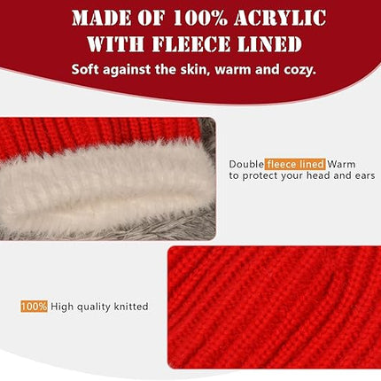 Women’s Winter Hat, Gloves & Socks Set – Knitted Beanie for Cold Weather
