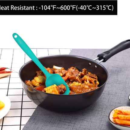 5 Piece Silicone Spatula Set Heat Resistant 600℉ Dishwasher Safe Baking Cooking Tool