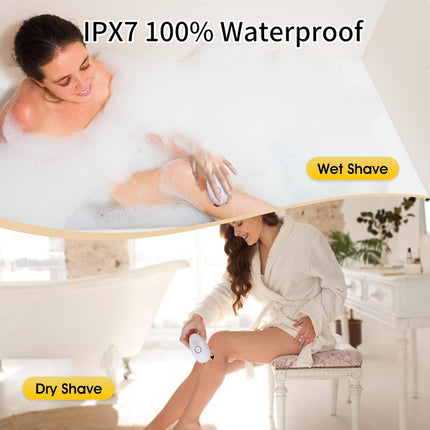 5-in-1 Electric Razor for Women Rechargeable Wet Dry Shaver Leg Bikini Face Hair