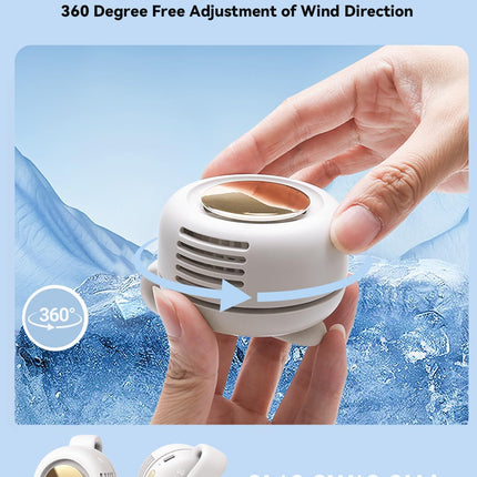 Portable Bladeless Fan – Small Clip-On Fan for Shirt, Waist, Travel & Office