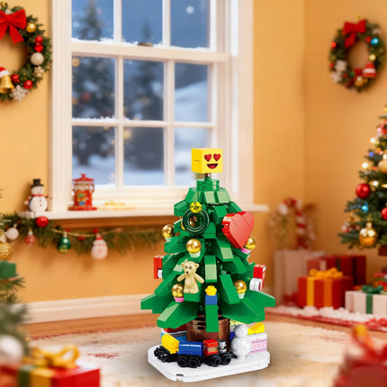 Mini Christmas Tree Building Blocks – DIY Holiday Set for Kids & Adults