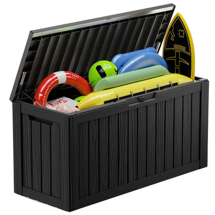 Outdoor Patio Storage Deck Box – Resin Lockable Garden Storage
