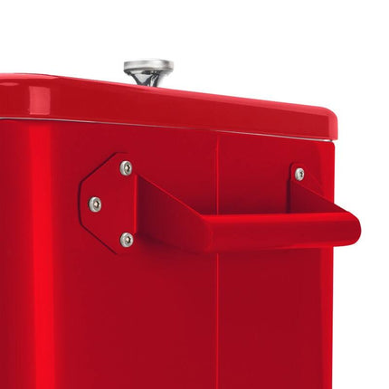 80Qt Red Box Square Foot Tube Freezer Incubator with Drain Pipe Outdoor Red
