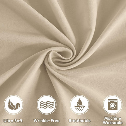 3-Piece Twin Sheet Set, Soft Microfiber, 16" Deep Pockets, Breathable Wrinkle-Free
