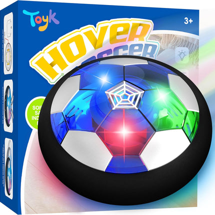 Hover Soccer Ball Air Powered LED Floating Indoor Outdoor Kids Training Toy