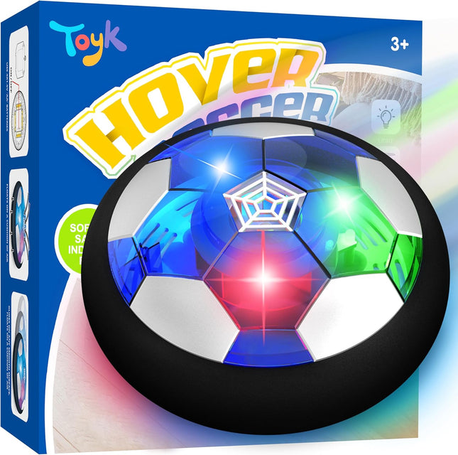 Hover Soccer Ball Air Powered LED Floating Indoor Outdoor Kids Training Toy