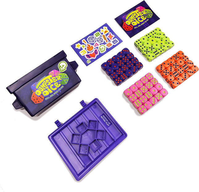 Dumpster Dice Family Dice Game with 80 Dice Travel Party Game 4 Players