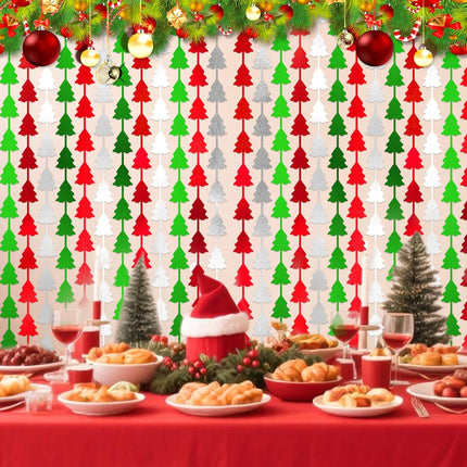 2-Pack Christmas Foil Fringe Curtains – Merry Christmas Balloon Backdrop