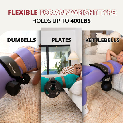 Premium Hip Thrust Belt for Glutes Squats & Weightlifting Support Women