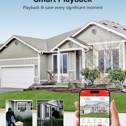 1080P Wired Security Camera System, 8CH DVR, 1TB HDD, 4x 5MP IP68 Cameras