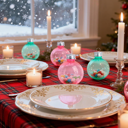 Christmas Shot Glass Ornaments – 6 PCS Spirit Glass Holiday Decor
