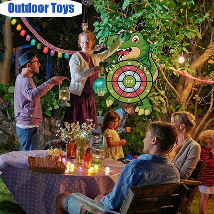 Dinosaur Toys & 30” Dart Board – Kids Games, Party Supplies Ages 3–12