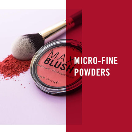London Maxi Blush Powder 001 Third Base, Lightweight, Highly Pigmented & Blendable, 0.31oz