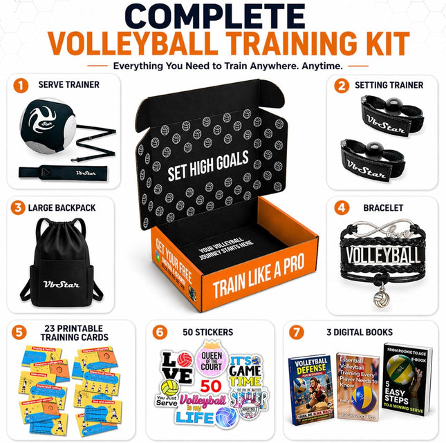 Volleyball Training Aid Solo Serve Spike Setter Practice Equipment Trainer