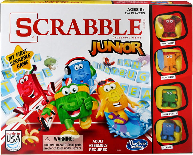 Scrabble Junior Board Game, Educational Word Game for Kids Ages 5+