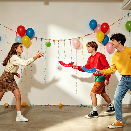 Scoop Ball Toss and Catch Game Set with 4 Scoops, 2 Balls and Storage Bag for Families