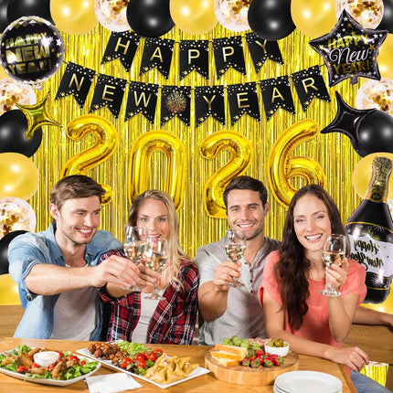 2026 NYE Party Decorations & Supplies Set for Home and Event Celebrations