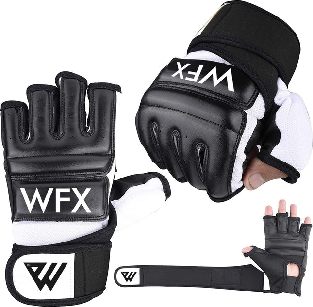 Synthetic MMA Boxing Gloves Punch Bag Karate Muay Thai TKD Training Mitts