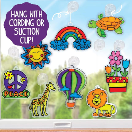 Paint Your Own Suncatchers Craft Kit Kids DIY Window Art Arts and Crafts Set