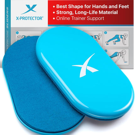 2 Pack Exercise Sliders Double Sided Gliding Discs for Hard Carpet Floors