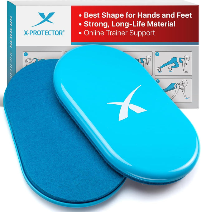 2 Pack Exercise Sliders Double Sided Gliding Discs for Hard Carpet Floors