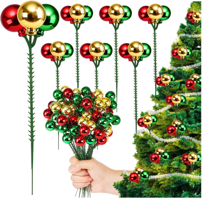 15 Packs Christmas Ball Ornaments – 7.9" Assorted Colors for Tree Decor