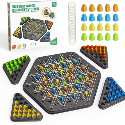 Chain Triangle Strategy Game 2-4 Player Family Board Game for All Ages