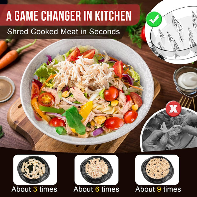 8 Inch Chicken Shredder Tool Twist Meat Shredder Pork Beef Chicken BPA Free